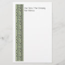 Search for celtic stationery paper Green