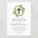 Search for foliage christening invitations Baby girl baptism