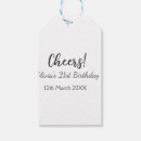 Search for cheers gift tags 21st birthday