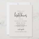Search for neutral bridal shower invitations Typography