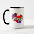 Search for hand drawn heart mugs Flowers