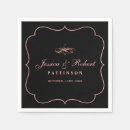 Search for black and rose gold napkins Classic