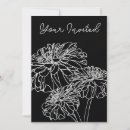 Search for line drawing invitations Flowers