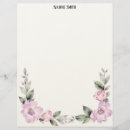 Search for floral border stationery paper Feminine
