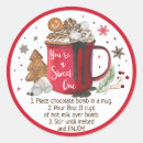 Search for hot chocolate stickers Hot cocoa bomb instructions