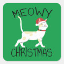 Recherche de noël chat autocollants Décorations de noël