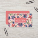 Recherche de fleurs bohème cartes visite Aquarelle