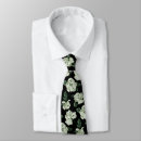 Search for black and white floral ties Dark