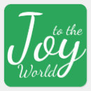 Search for joy to the world stickers Green
