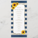 Search for sunflower wedding programs Blue