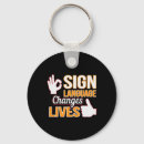 Search for american sign language keychains Inclusion