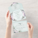 Search for mint green wedding invitations All in one