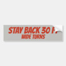 Search for stay back bumper stickers Safety