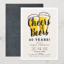 Search for beer mug birthday invitations Chalkboard