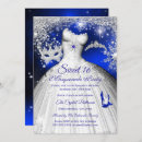 Search for royal blue princess sweet 16 invitations Sparkle