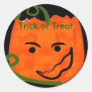 Search for cute cartoon pumpkin stickers Trick or treat