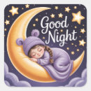 Search for moon cartoon stickers Night