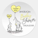 Search for elephant with hearts stickers Baby shower