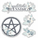 Search for blue pentagram stickers Wicca