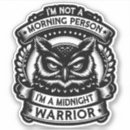 Search for nighttime stickers Owl