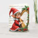 Search for harp christmas cards Musical