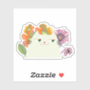 Search for cute cat design stickers Flowers
