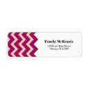 Search for magenta return address labels Girly