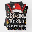 Search for christmas song wrapping paper Santa