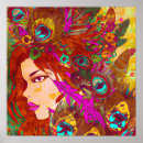 Search for abstract peacock feather art Colourful