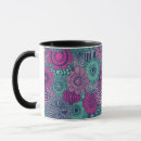 Search for vintage wallpaper design mugs Blue