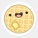 Search for cute waffle stickers Food