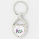 Recherche de coeur violet porteclés Moderne