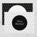 Recherche de notes musicales vœux cartes Noir et blanc