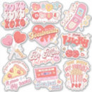Search for retro valentine stickers Red