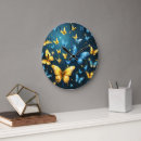 Recherche de papillon jaune horloges Bleu