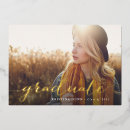 Search for rose gold foil graduation invitations Modern