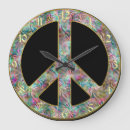 Recherche de symbole de paix horloges Vintage