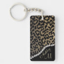 Search for leopard rectangular keychains Girly