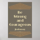 Search for strong courageous posters Scripture