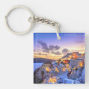 Recherche de santorini porteclés Île grecque