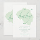 Search for mint baby shower invitations Watercolor