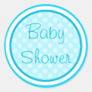 Search for aqua blue baby shower stickers Green