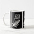 Recherche de hibou noir et blanc tasses Animaux