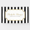 Search for black and white stripes banners Elegant