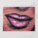 Recherche de lèvres cartes postales Graffiti