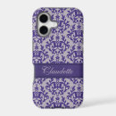Search for deep purple iphone cases Damask