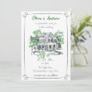 Search for watercolor venue wedding invitations Rustic
