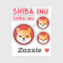 Recherche de shiba inu autocollants Crypto