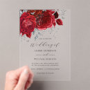 Search for red and silver wedding invitations Floral