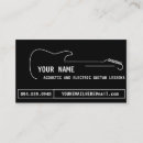 Search for music lessons business cards Electric